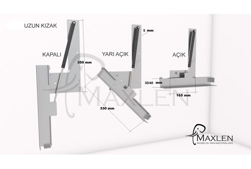 30 Ve 40 mm Uzun Kızak Yatak Mekanizması